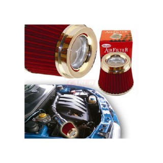 Hava Filtresi 2 Aparatlı(Dar-Geniş Ağızlı) Krom-Kırmızı