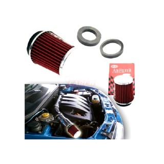 Hava Filtresi 2 Aparatlı(Dar-Geniş Ağızlı) Krom-Kırmızı 