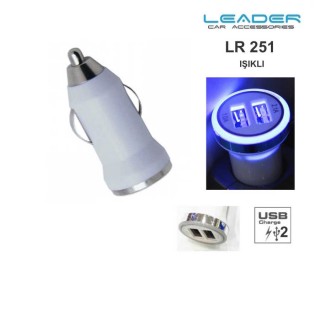 Çakmak Soketi USB Işıklı 