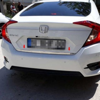 HONDA CİVİC 2017 SONRASI BAGAJ ALT ÇITASI KROMU 