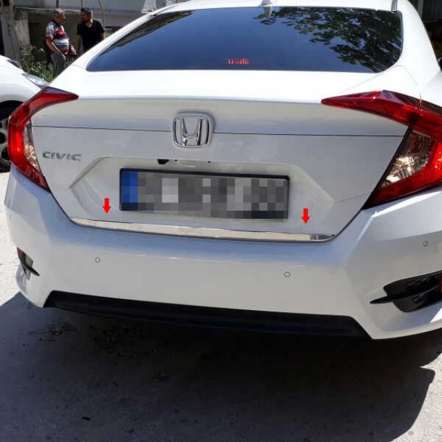 HONDA CİVİC 2017 SONRASI BAGAJ ALT ÇITASI KROMU HONDA CİVİC 2017 SONRASI BAGAJ ALT ÇITASI KROMU
