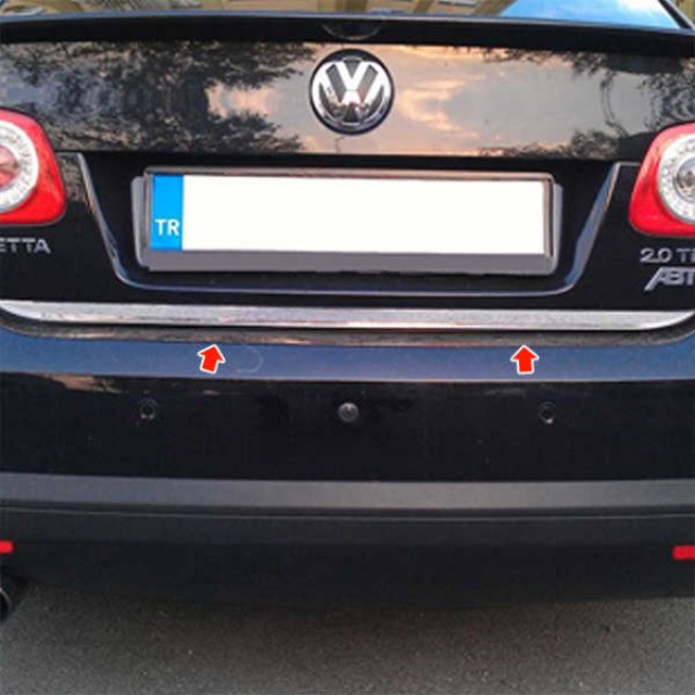 VOLKSWAGEN Jetta 2007-2011 BAGAJ ALT ÇITASI KROMU VOLKSWAGEN Jetta 2007-2011 BAGAJ ALT ÇITASI KROMU