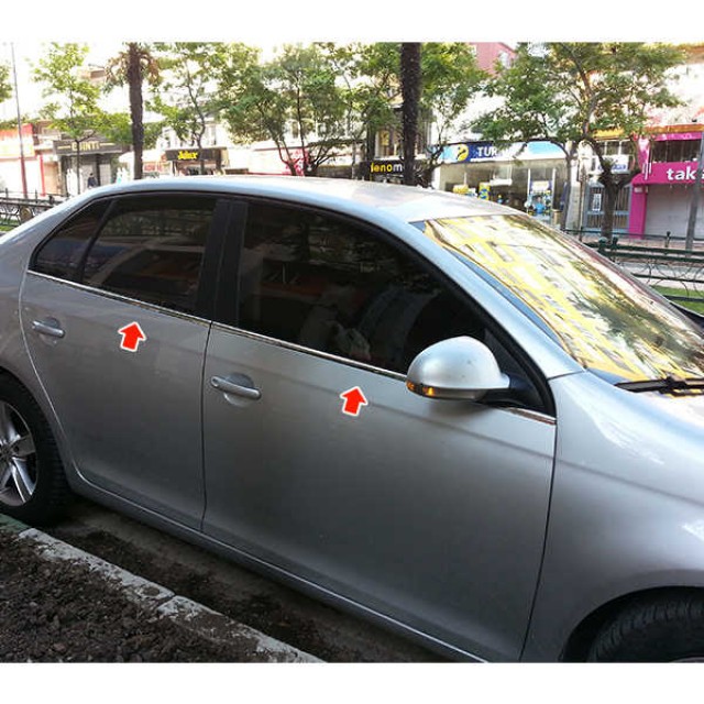 VW JETTA 2005-2013 CAM ÇITASI KROMU 4 PARÇA VW JETTA 2005-2013 CAM ÇITASI KROMU 4 PARÇA