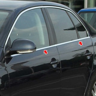 VW BORA CAM ÇITASI KROMU 4 PARÇA 