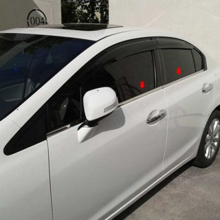 HONDA CİVİC 2012-2017 CAM ÇITASI KROMU 4 PARÇA 