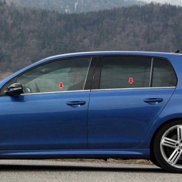 VW GOLF 6 CAM ÇITASI KROMU 4 PARÇA 
