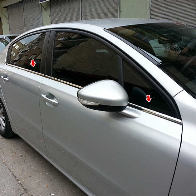 PEUGEOT 508 SONRASI CAM ÇITASI KROMU 4 PARÇA PEUGEOT 508 SONRASI CAM ÇITASI KROMU 4 PARÇA