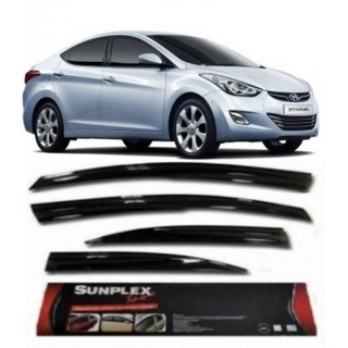 Hyundai Elantra 2011-2013 Ön-Arka Sport Stlye SUNPLEX Cam Rüzgarlığı 