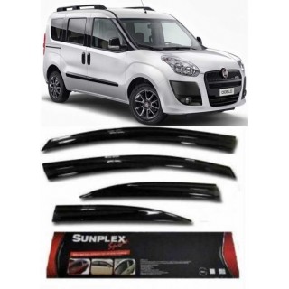 2 Li Fiat Doblo II Ön Sport Style SUNPLEX Cam Rüzgarlığı