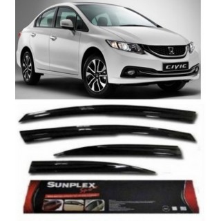 Honda Civic 2012 ve sonrası Ön-Arka Sport Style SUNPLEX Cam Rüzgarlığı 