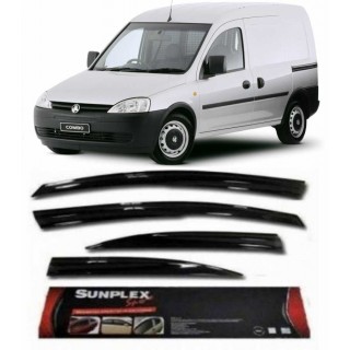 2 Li Opel Combo 2001-2012 Mügen Tipi Sport Stlye SUNPLEX Cam Rüzgarlığı 