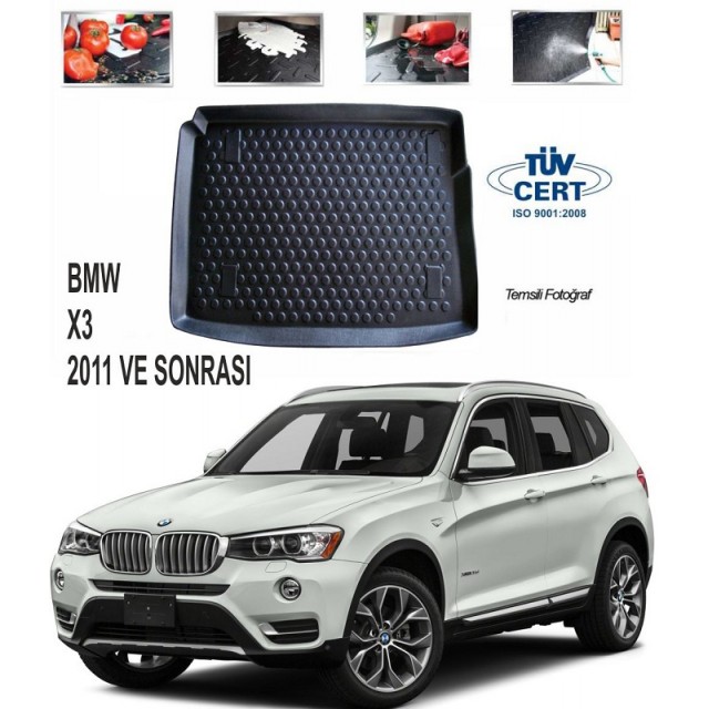 BMW X3 SUV BAGAJ HAVUZU SİYAH 2011 ve SONRASI