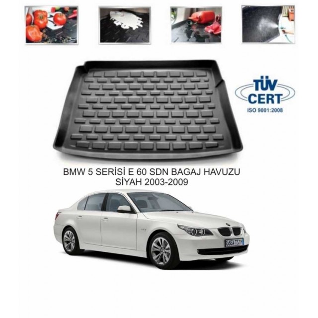 BMW 5 SERİSİ E 60 SDN BAGAJ HAVUZU SİYAH 2003-2009 BMW 5 SERİSİ E 60 SDN BAGAJ HAVUZU SİYAH 2003-2009