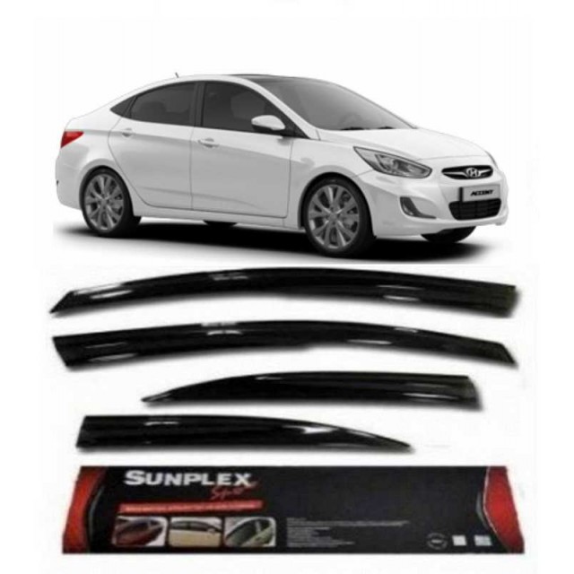 Hyundai Accent Blue Ön-Arka Sport Style SUNPLEX Cam Rüzgarlığı 