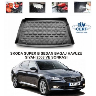 SKODA SUPER B SEDAN BAGAJ HAVUZU SİYAH 2008 VE SONRASI