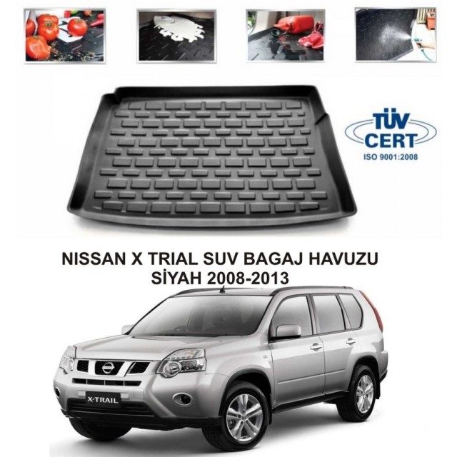 NISSAN X TRIAL SUV BAGAJ HAVUZU SİYAH 2008-2013 NISSAN X TRIAL SUV BAGAJ HAVUZU SİYAH 2008-2013