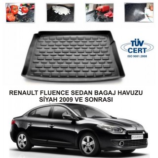 RENAULT FLUENCE SEDAN BAGAJ HAVUZU SİYAH 2009 VE SONRASI