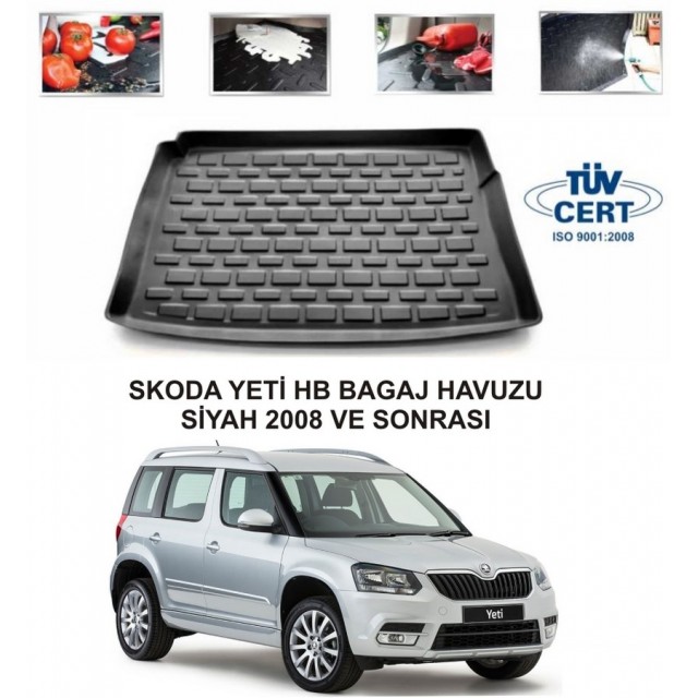 SKODA YETİ HB BAGAJ HAVUZU SİYAH 2008 VE SONRASI SKODA YETİ HB BAGAJ HAVUZU SİYAH 2008 VE SONRASI