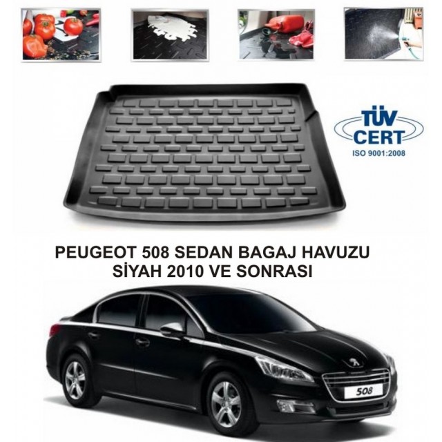 PEUGEOT 508 SEDAN BAGAJ HAVUZU SİYAH 2010 VE SONRASI PEUGEOT 508 SEDAN BAGAJ HAVUZU SİYAH 2010 VE SONRASI