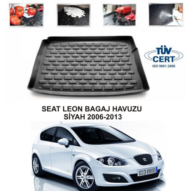 SEAT LEON BAGAJ HAVUZU SİYAH 2006-2013 SEAT LEON BAGAJ HAVUZU SİYAH 2006-2013