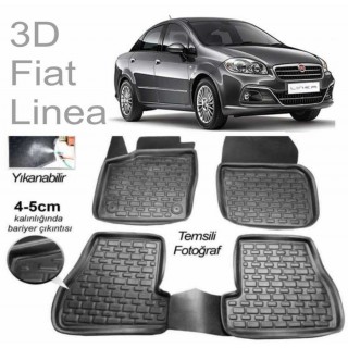 3D KAUÇUK PASPAS FİAT LİNEA SİYAH