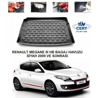 RENAULT MEGANE 3 HB BAGAJ HAVUZU SİYAH 2009 VE SONRASI 