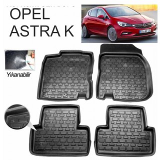 3D PASPAS OPEL ASTRA K KASA UYUMLU SİYAH