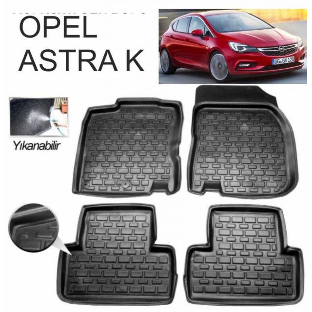 3D PASPAS OPEL ASTRA K KASA UYUMLU SİYAH
