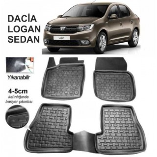 3D KAUÇUK PASPAS DACİA LOGAN SEDAN SİYAH 